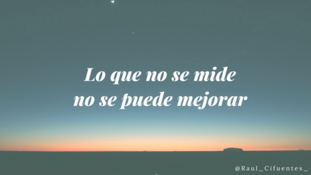 no mide no mejora